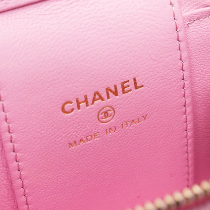 Chanel mini vanity with chain caviar light pink  (Microchip)