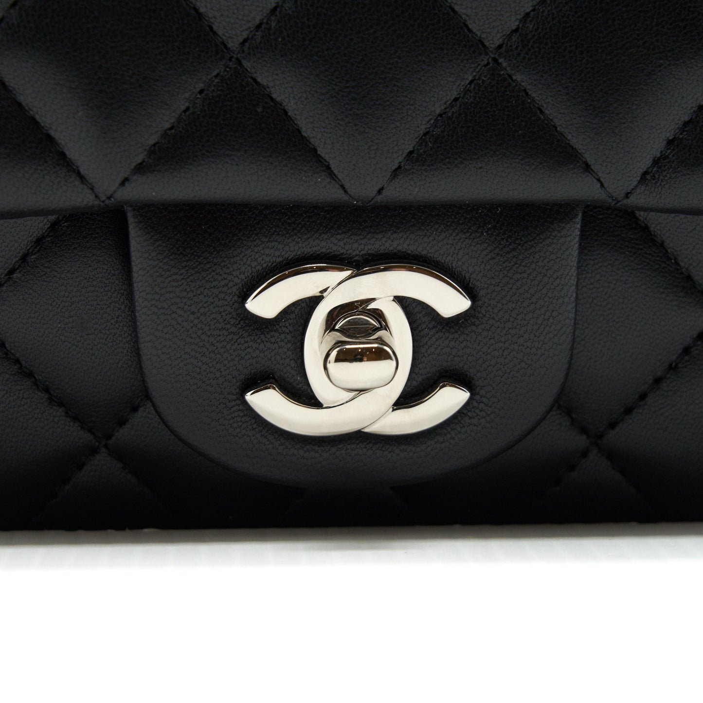 Chanel mini Rectangular Flap bag Lambskin black