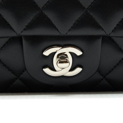 Chanel mini Rectangular Flap bag Lambskin black