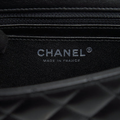 Chanel mini Rectangular Flap bag Lambskin black
