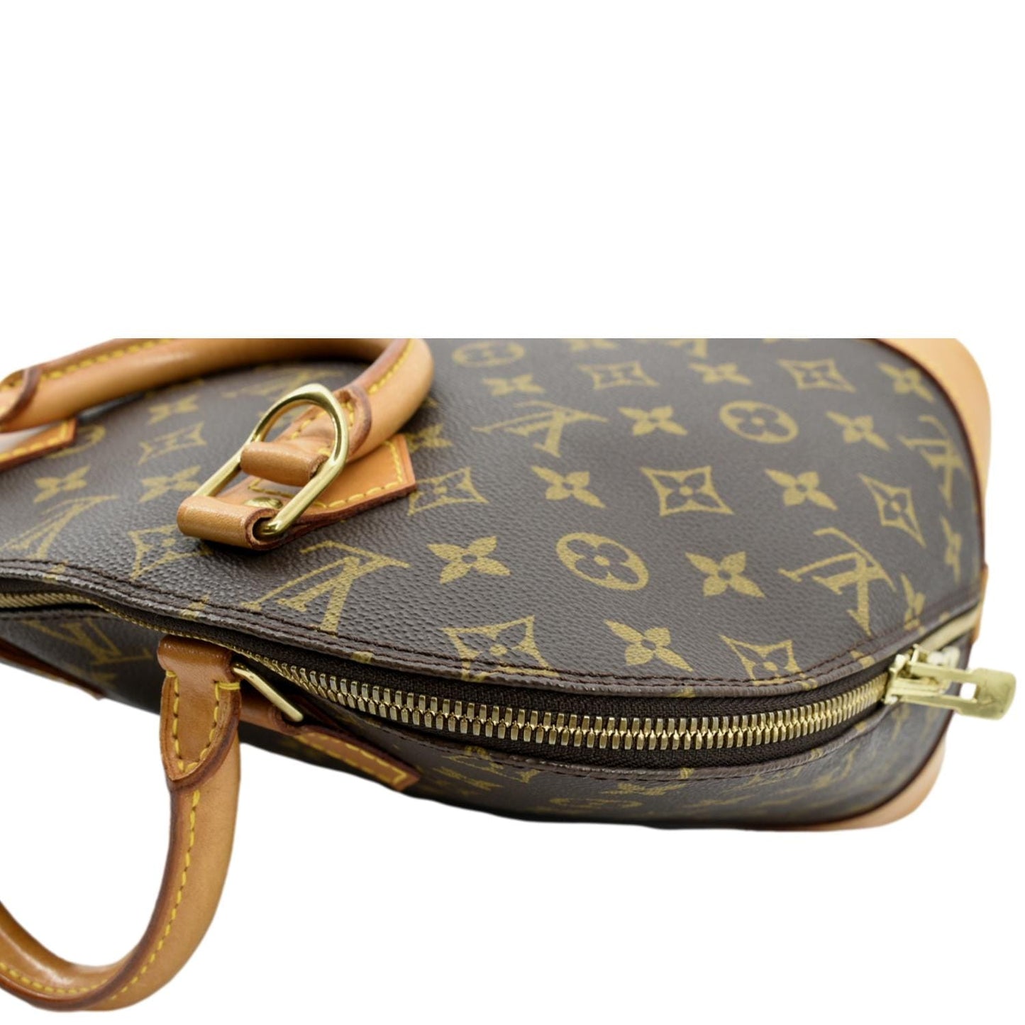 LOUIS VUITTON Alma PM Monogram Canvas Satchel Bag Brown