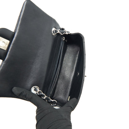 Chanel mini Rectangular Flap bag Lambskin black