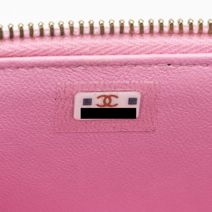 Chanel mini vanity with chain caviar light pink  (Microchip)