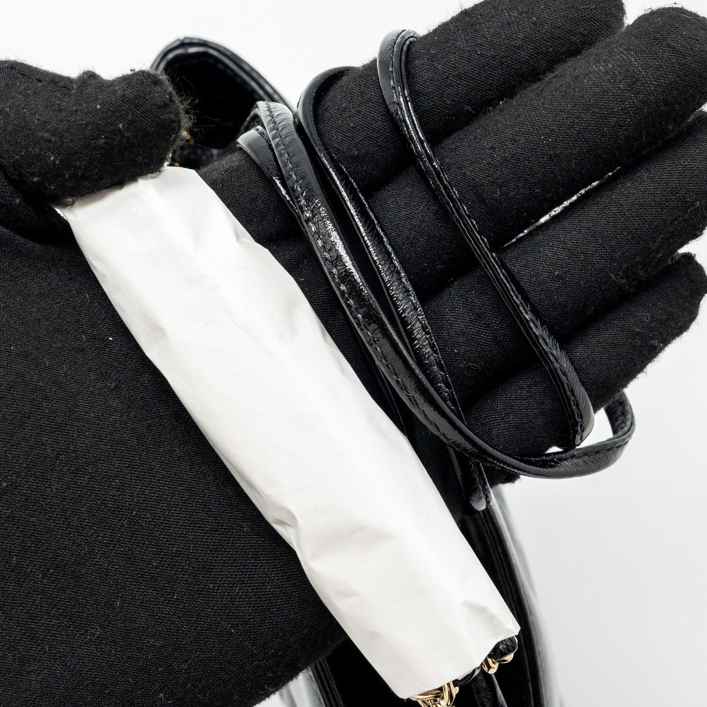 Chanel 24S Mini 31 Bag shiny Lambskin black  (microchip)