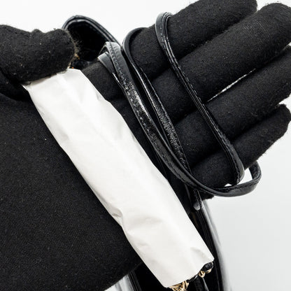 Chanel 24S Mini 31 Bag shiny Lambskin black  (microchip)