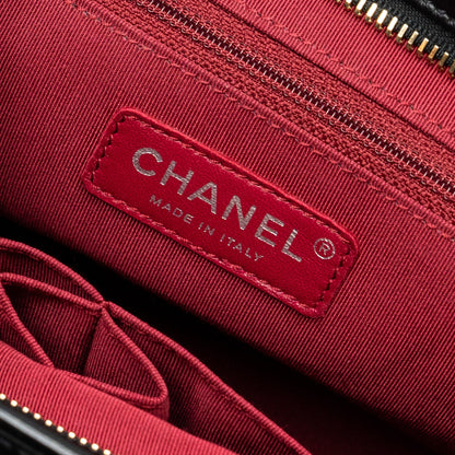 Chanel Medium Gabrielle Hobo Bag Aged Calfskin Black Multicolour Hardware