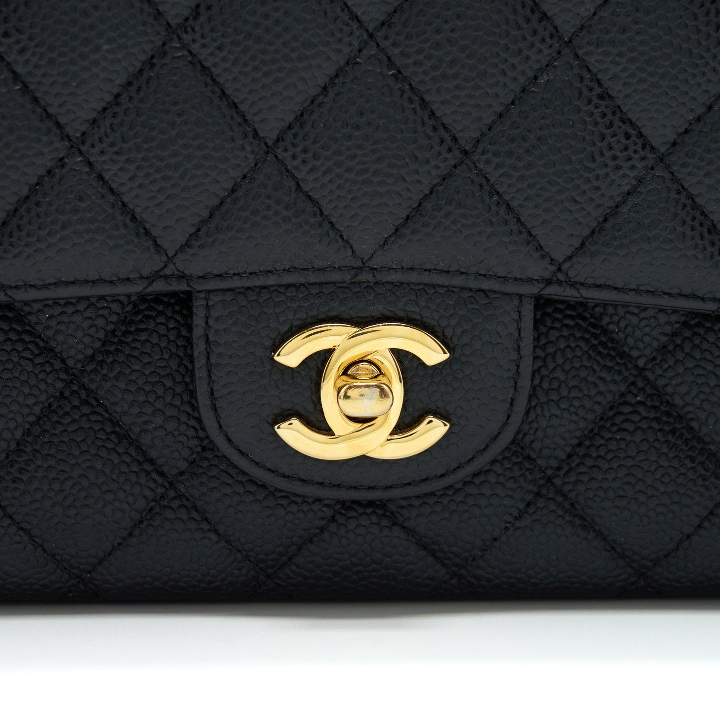 Chanel Medium Classic Double Flap Bag Caviar Black