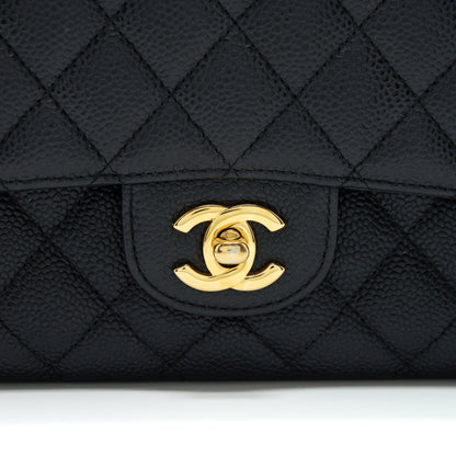 Chanel Medium Classic Double Flap Bag Caviar Black