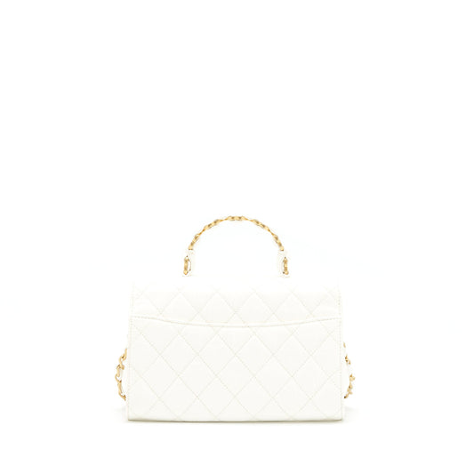 Chanel Seasonal Flap Bag Lambskin White