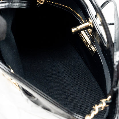 Chanel 24S Mini 31 Bag shiny Lambskin black  (microchip)