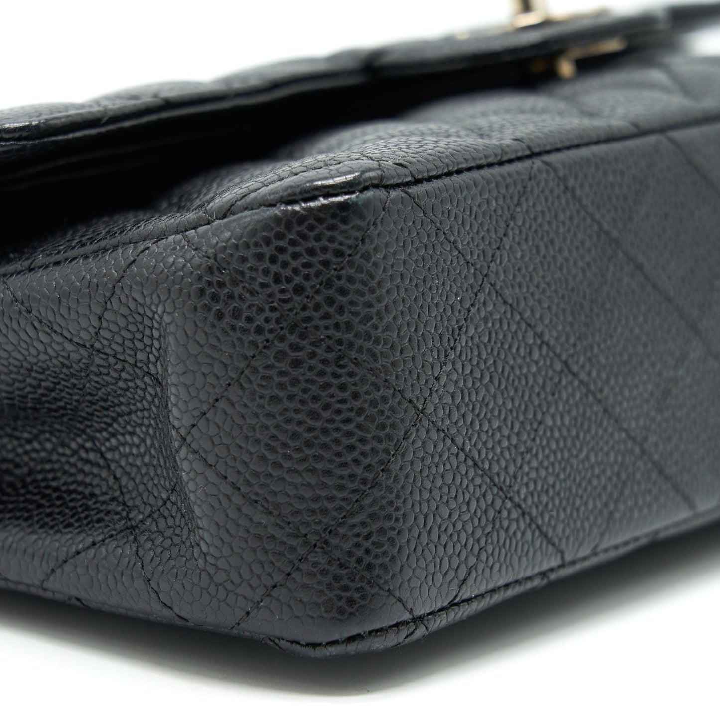 Chanel Medium Classic Double Flap Caviar Black  serial 12