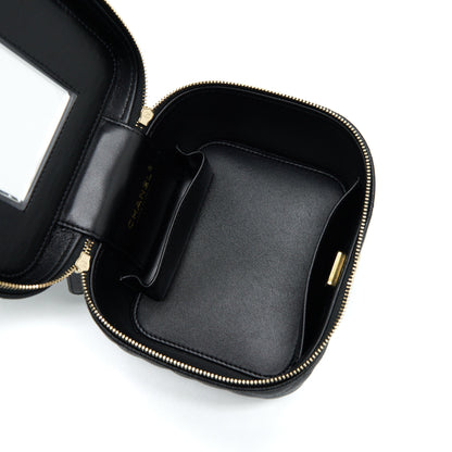 Chanel 22S Top Handle Vanity Caviar Black L