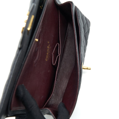 Chanel Medium Classic Double Flap Bag Caviar Black