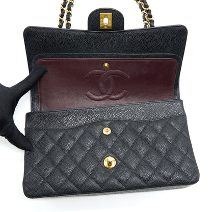 Chanel Medium Classic Double Flap Bag Caviar Black