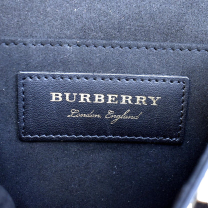 BURBERRY Bridle Pony Hair Leather Shoulder Bag Tan