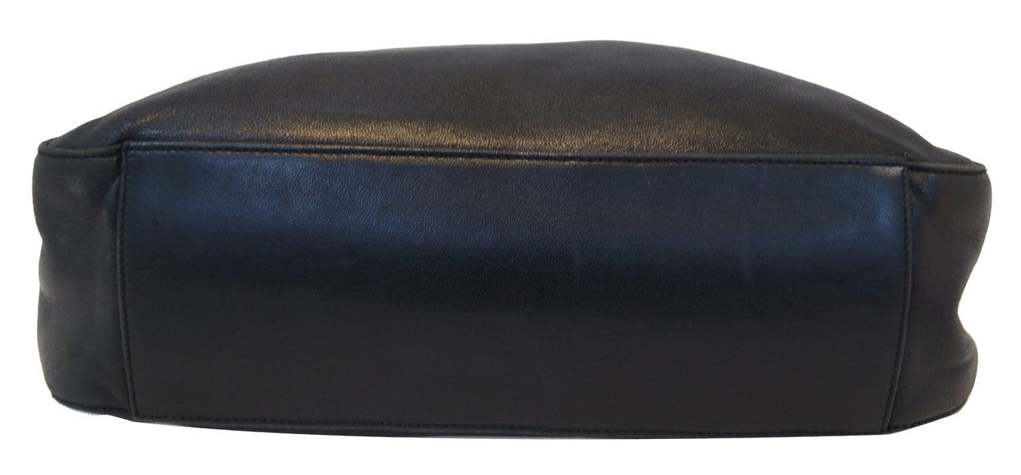 PRADA Milano Black Leather Hobo Shoulder Bag