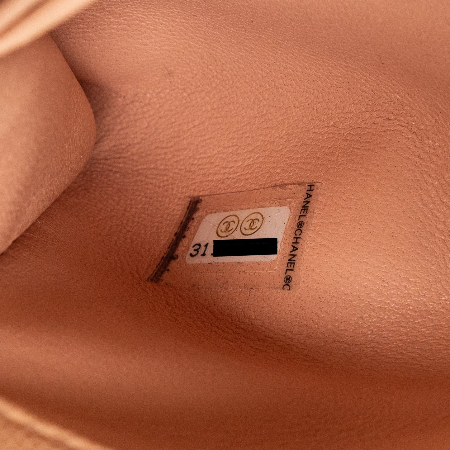 Chanel Mini Coco Handle Caviar Beige L