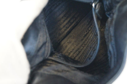 PRADA Milano Black Leather Hobo Shoulder Bag