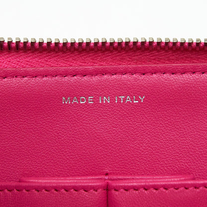 Chanel Quilted Zipper Clutch Lambskin Pink