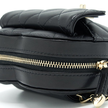 Chanel 22S Heart Belt Bag Lambskin Black L