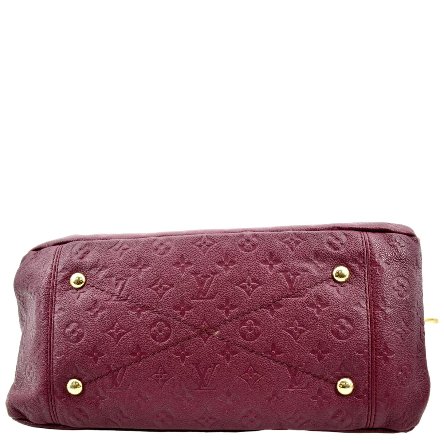 LOUIS VUITTON Artsy MM Empreinte Leather Hobo Bag Plum