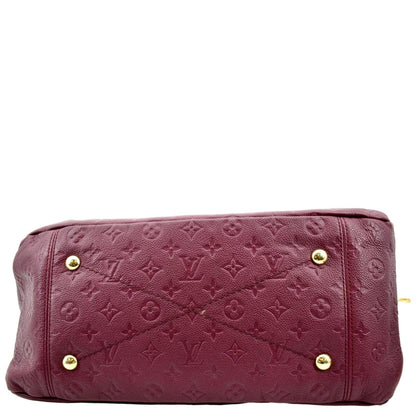 LOUIS VUITTON Artsy MM Empreinte Leather Hobo Bag Plum