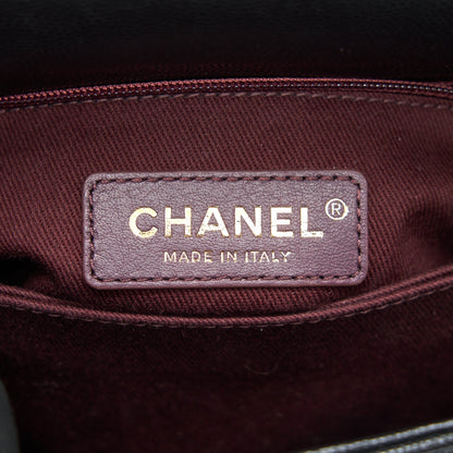 Chanel Mini Coco Handle Flap Caviar in Black