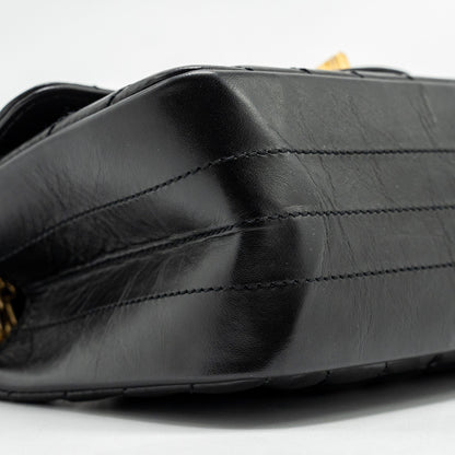 Chanel Mini 2.55 Reissue Chevron Calfskin BLACK  (Microchip)