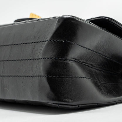 Chanel Mini 2.55 Reissue Chevron Calfskin BLACK  (Microchip)