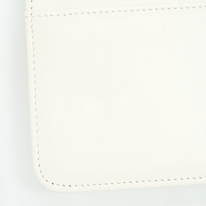 Chanel Boy Wallet On Chain Caviar White L