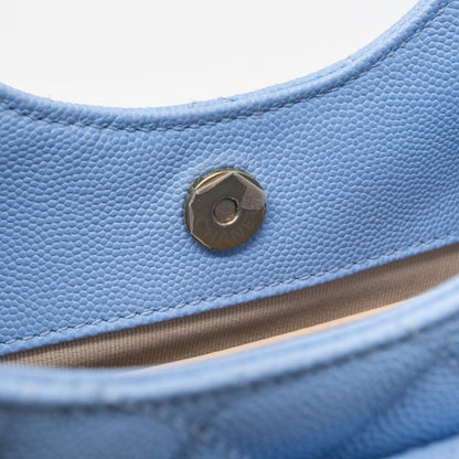 Chanel 23c Small Hobo Bag Caviar Light Blue (Microchip)