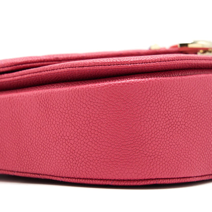 Chanel Messenger Crossbody Bag Caviar Red