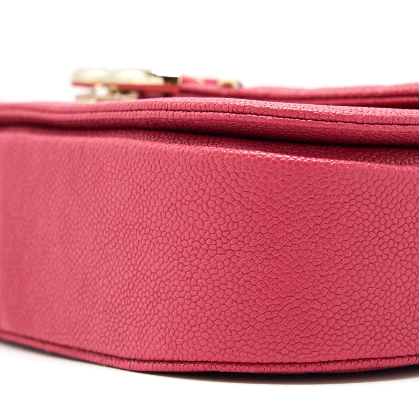 Chanel Messenger Crossbody Bag Caviar Red