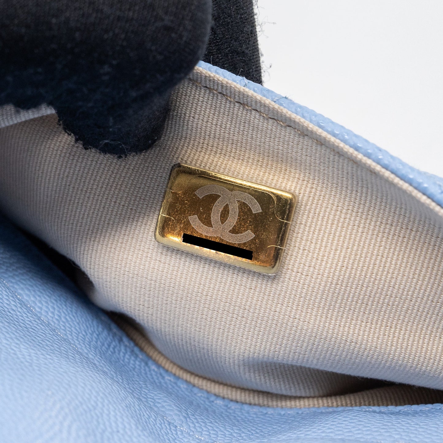 Chanel 23c Small Hobo Bag Caviar Light Blue (Microchip)