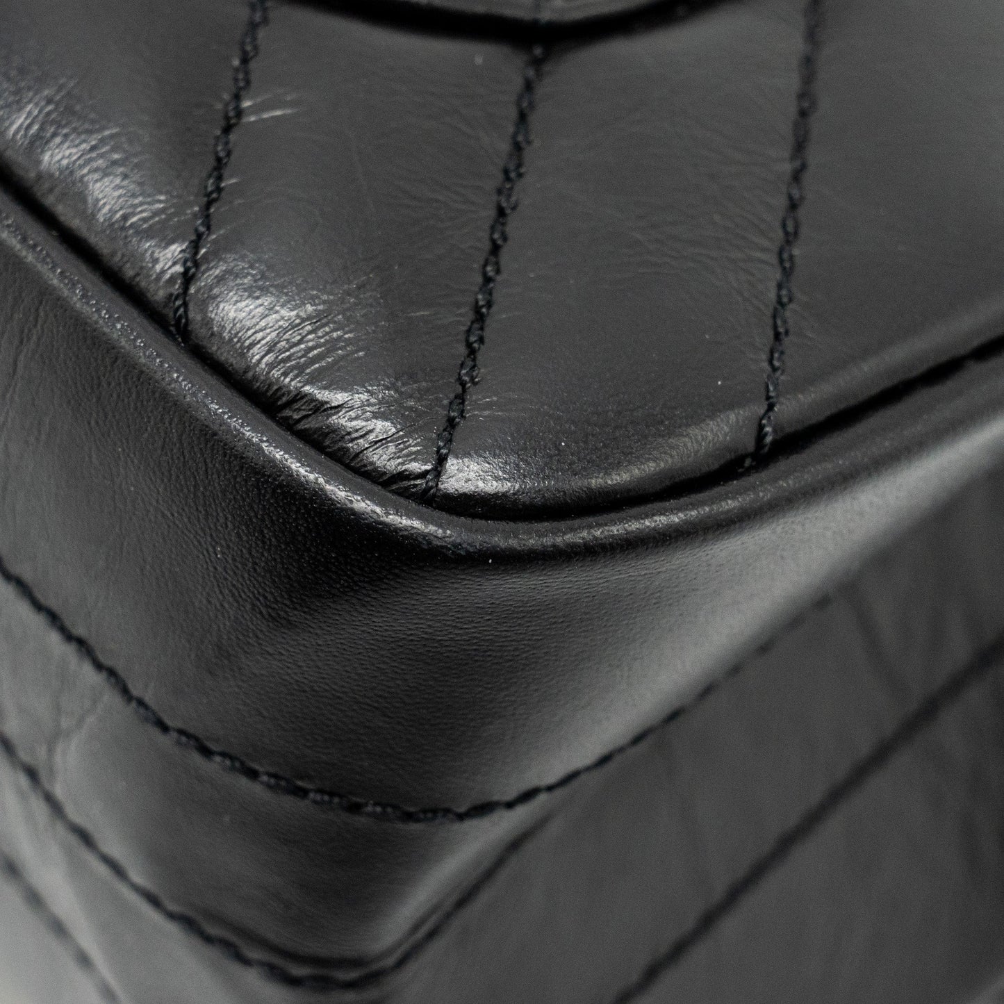 Chanel Mini 2.55 Reissue Chevron Calfskin BLACK  (Microchip)