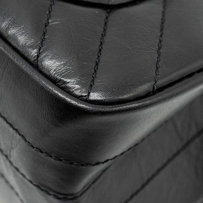 Chanel Mini 2.55 Reissue Chevron Calfskin BLACK  (Microchip)