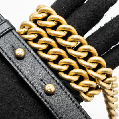 Chanel Medium Boy Bag Calfskin Black