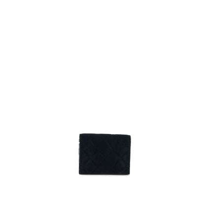 Chanel 21A Flap Card Holder Velvet Black L