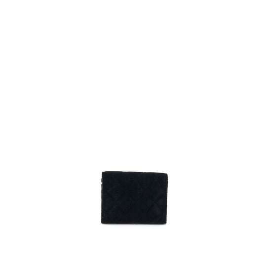 Chanel 21A Flap Card Holder Velvet Black L