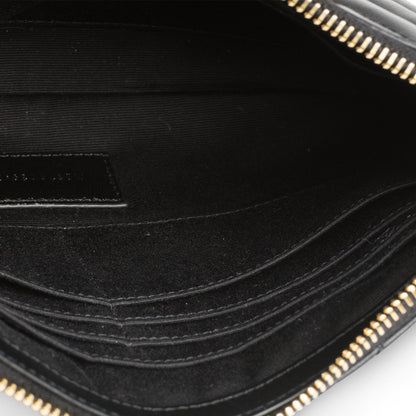 Saint Laurent Chevron Stitched Pouch