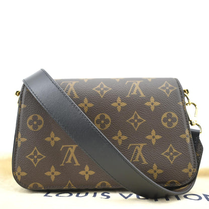 LOUIS VUITTON Neo Saint Monogram Canvas Shoulder Bag Black