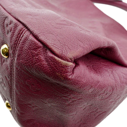LOUIS VUITTON Artsy MM Empreinte Leather Hobo Bag Plum