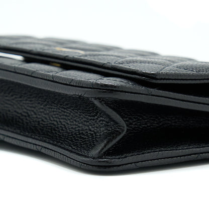 Chanel Classic Wallet On Chain Caviar Black