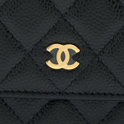 Chanel Classic Wallet On Chain Caviar Black