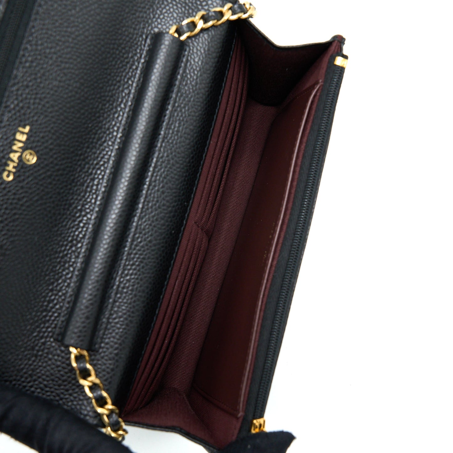 Chanel Classic Wallet On Chain Caviar Black
