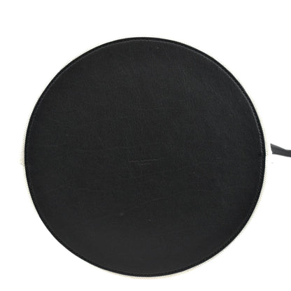 YVES SAINT LAURENT Rive Gauche Linen Bucket Bag White