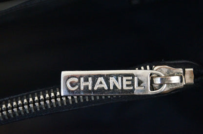 CHANEL Black Caviar Leather Grand Shopping Tote Bag