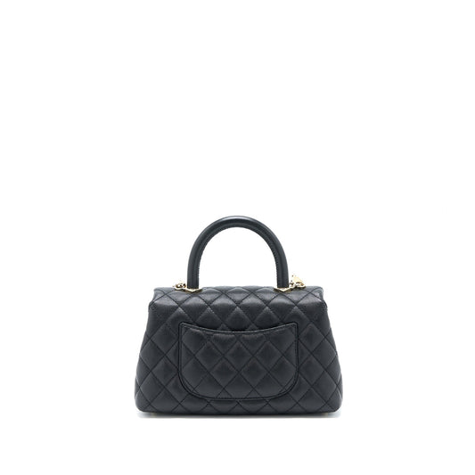 Chanel Small Coco Handle Caviar Black L