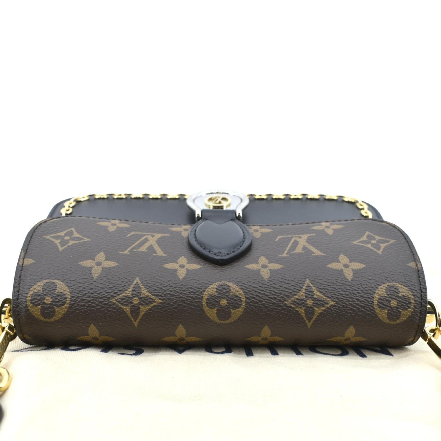 LOUIS VUITTON Neo Saint Monogram Canvas Shoulder Bag Black