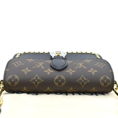 LOUIS VUITTON Neo Saint Monogram Canvas Shoulder Bag Black